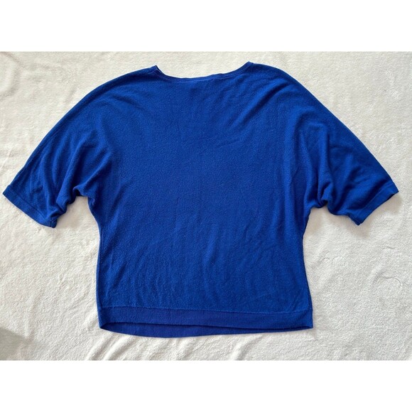 NY&C Dolman Sleeve Sweater size M Cobalt Blue Acrylic - Picture 6 of 9